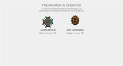 Desktop Screenshot of freimaurer-chemnitz.de